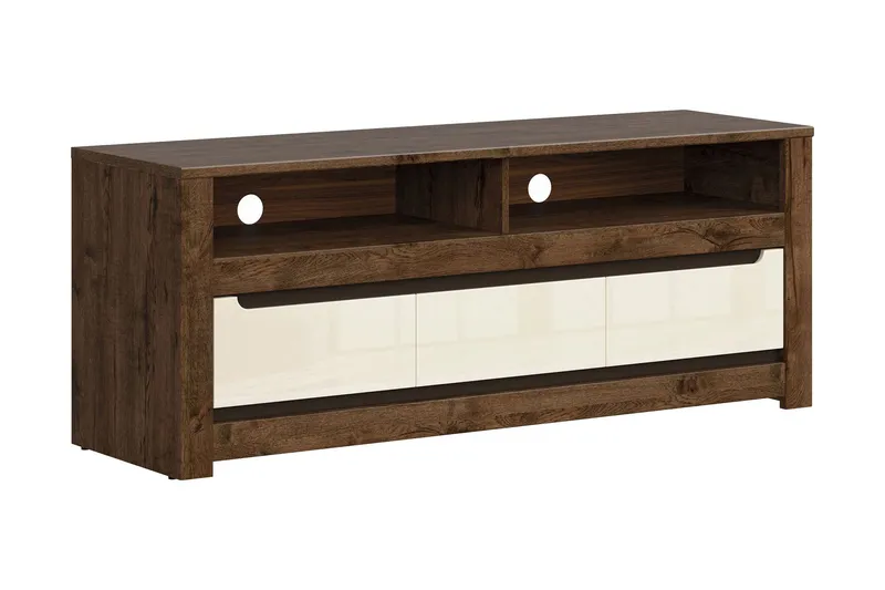 Ruso TV-bänk 149 cm - Trä/natur|Vit — Trä/natur|Vit