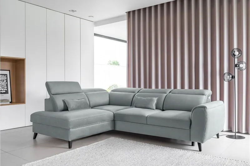 Sajda Bäddsoffa m. Schäslong 3-sits - Blå (Art.nr 1722474) — Blå
