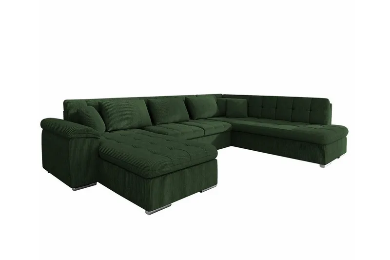 Sakri 5-sits Hörnbäddsoffa Dark green (Art.nr 3023339)