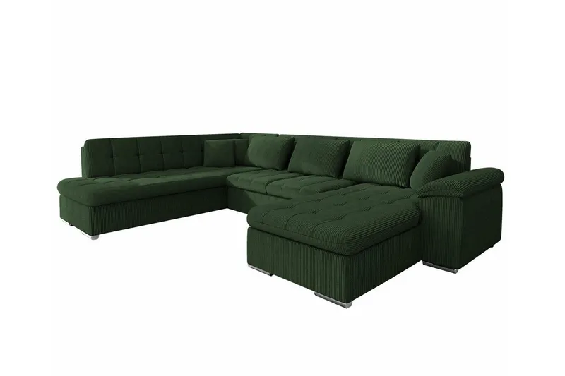 Sakri 5-sits Hörnbäddsoffa Dark green (Art.nr 3023350)