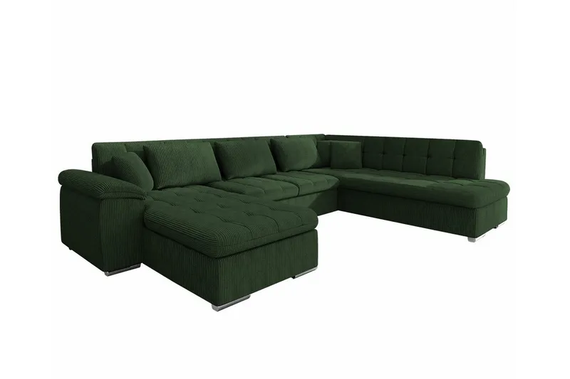 Sakri 5-sits Hörnbäddsoffa Dark green (Art.nr 3023351)