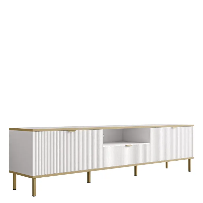 Salmor Tv-bänk 181 cm - Vit — Vit