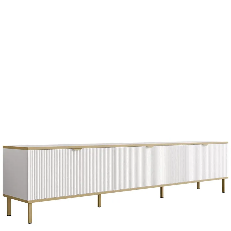 Salmor Tv-bänk 202 cm - Vit — Vit