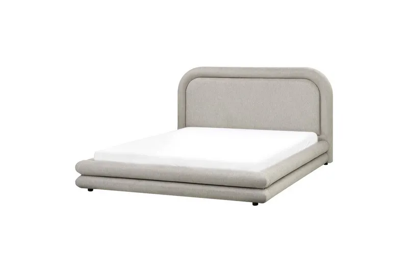 Säng med lamellram Lavardens - Beige, svart, 160x200 cm — Beige, svart, 160x200 cm