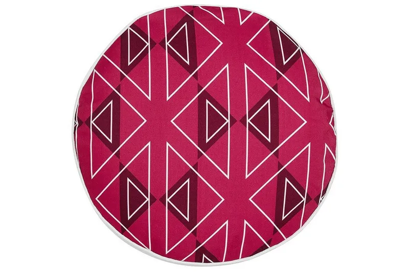 Santa Rosa Utomhuskudde 40 cm Rund - Rosa/Vit — Rosa/Vit