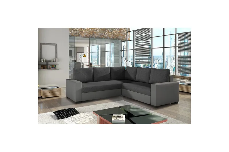 Sektion Eltap Canis 235x235x89 cm - Inari 96, Soft 29, Mörkgrå, Grå — Inari 96, Soft 29, Mörkgrå, Grå