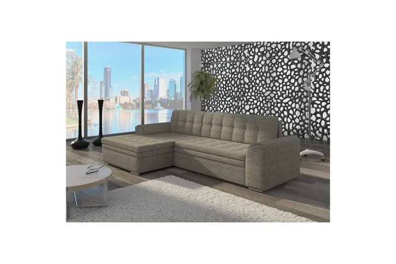 Sektion Eltap Conforti 275x165x78 cm - Berlin 01, Grå, Vänster — Berlin 01, Grå, Vänster
