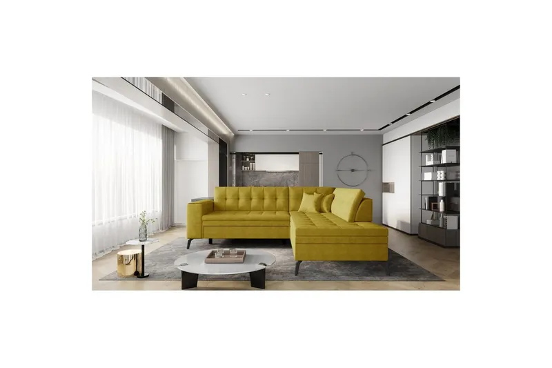 Sektion Eltap Lanvin 260x210x93 cm - Gojo 45, Gul, Höger — Gojo 45, Gul, Höger