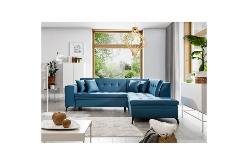 Sektion Eltap Lanvin 260x210x93 cm - Savoi 38, Blå, Höger — Savoi 38, Blå, Höger