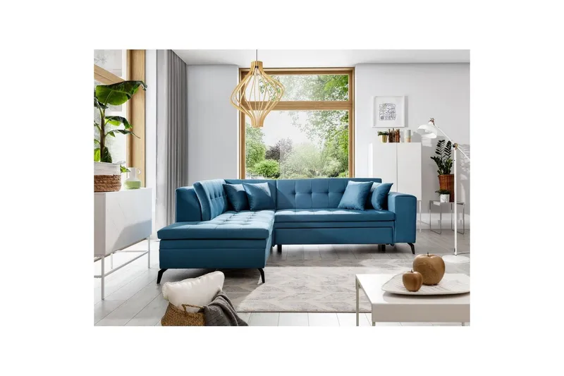 Sektion Eltap Lanvin 260x210x93 cm - Savoi 38, Blå, Vänster — Savoi 38, Blå, Vänster