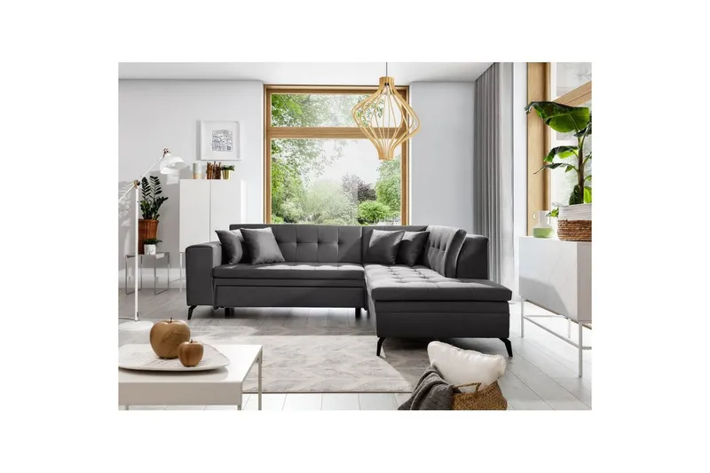 Sektion Eltap Lanvin 260x210x93 cm - Savoi 6, Mörkgrå, Höger — Savoi 6, Mörkgrå, Höger