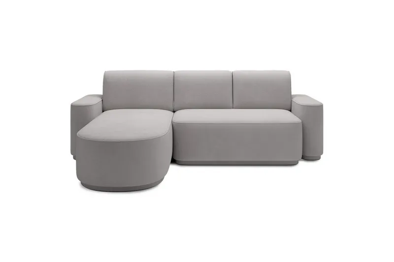 Sektionssoffa Eltap Aurumm 285x92x180 cm - Amore 03, Ljusgrå, Vänster — Amore 03, Ljusgrå, Vänster
