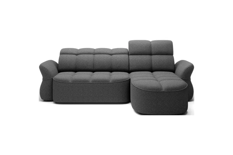 Sektionssoffa Eltap Beneth 301x115x185 cm - Breona 04, Grå, Höger — Breona 04, Grå, Höger