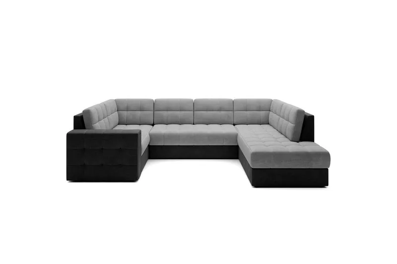 Sektionssoffa Eltap Blewett 299x198x82 cm - Monolith 84, Monolith 97, Ljusgrå, Mörkgrå, Höger — Monolith 84, Monolith 97, Ljusgrå, Mörkgrå, Höger