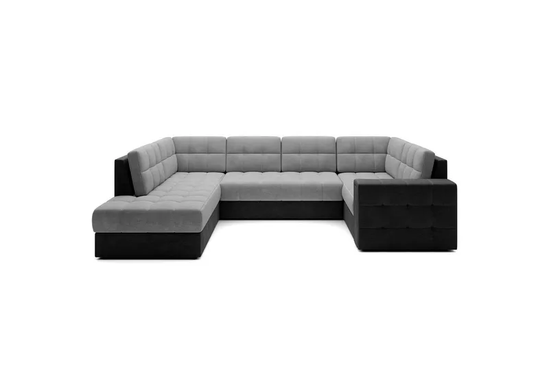 Sektionssoffa Eltap Blewett 299x198x82 cm - Monolith 84, Monolith 97, Ljusgrå, Mörkgrå, Vänster — Monolith 84, Monolith 97, Ljusgrå, Mörkgrå, Vänster