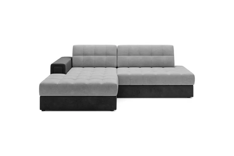 Sektionssoffa Eltap Blezalt 240x150x82 cm - Monolith 84, Monolith 97, Ljusgrå, Mörkgrå, Vänster — Monolith 84, Monolith 97, Ljusgrå, Mörkgrå, Vänster