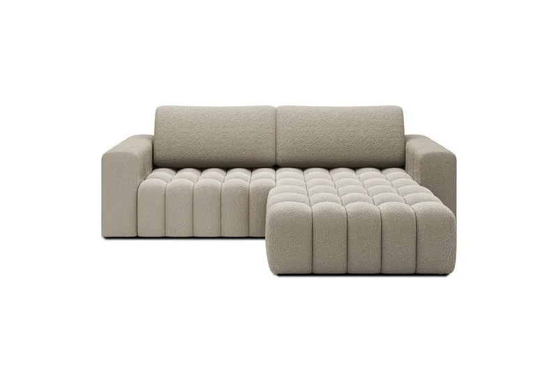 Sektionssoffa Eltap Bonett 250x175x92 cm - Royal 20, Beige, Höger — Royal 20, Beige, Höger