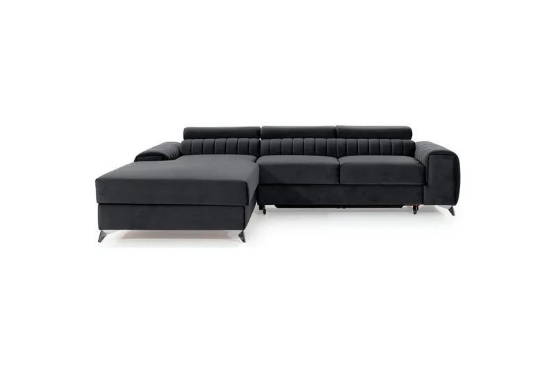 Sektionssoffa Eltap Grayson 278x205x92 cm - Nube 6, Mörkgrå, Vänster — Nube 6, Mörkgrå, Vänster