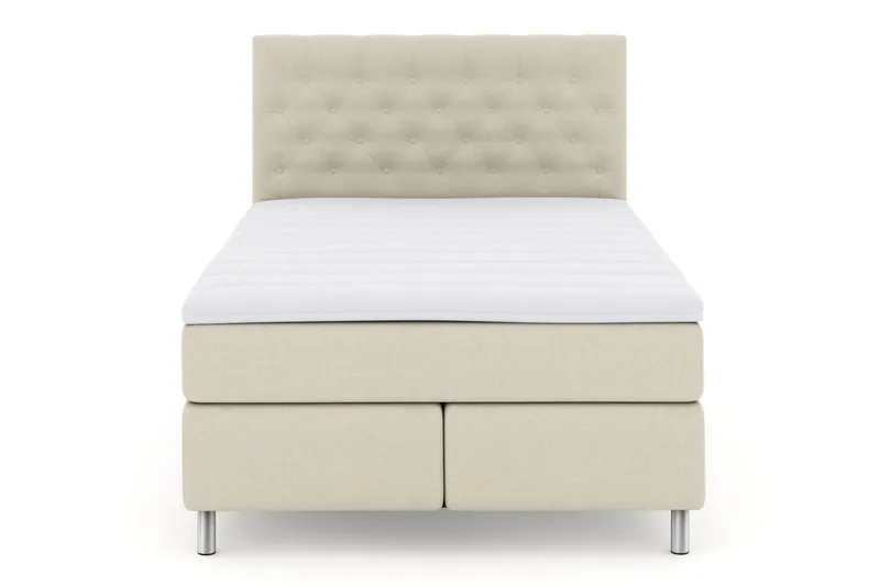 Select No 3 Komplett Sängpaket 160x200 Fast - Beige/Metall (Art.nr 247459) — Beige/Metall