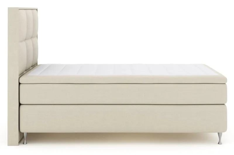 Select No 4 Komplett Sängpaket 120x200 Fast - Beige/Silver (Art.nr 248771) — Beige/Silver