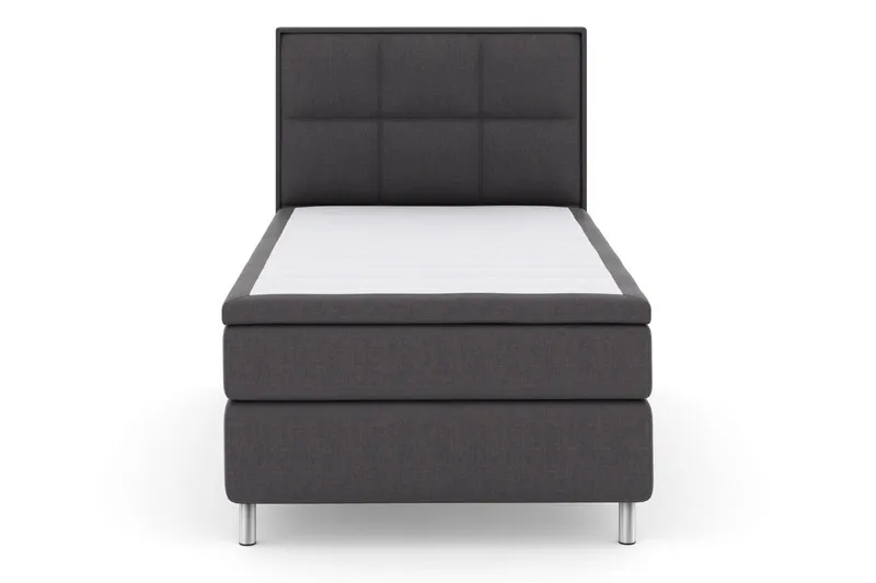 Select No 5 Komplett Sängpaket 120x200 Fast Watergel - Mörkgrå/Metall (Art.nr 252250) — Mörkgrå/Metall