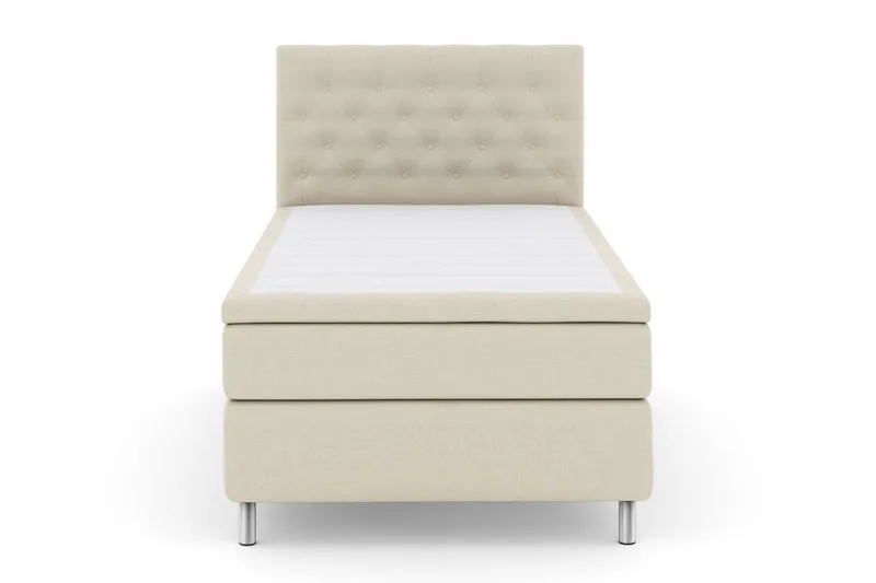 Select No 5 Komplett Sängpaket 120x200 Medium Latex - Beige/Metall (Art.nr 252211) — Beige/Metall