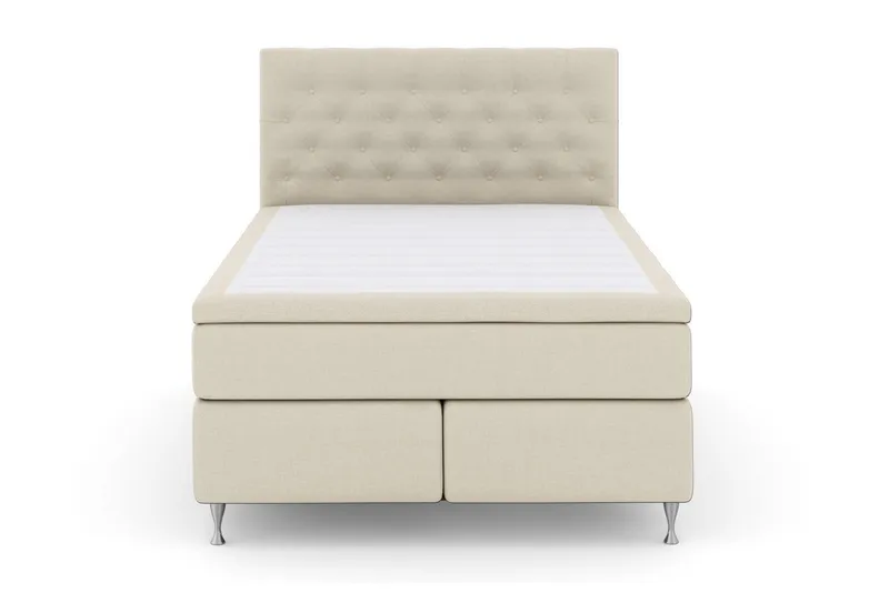Select No 6 Komplett Sängpaket 160x200 F/M Latex/Memory - Beige/Silver (Art.nr 254819) — Beige/Silver
