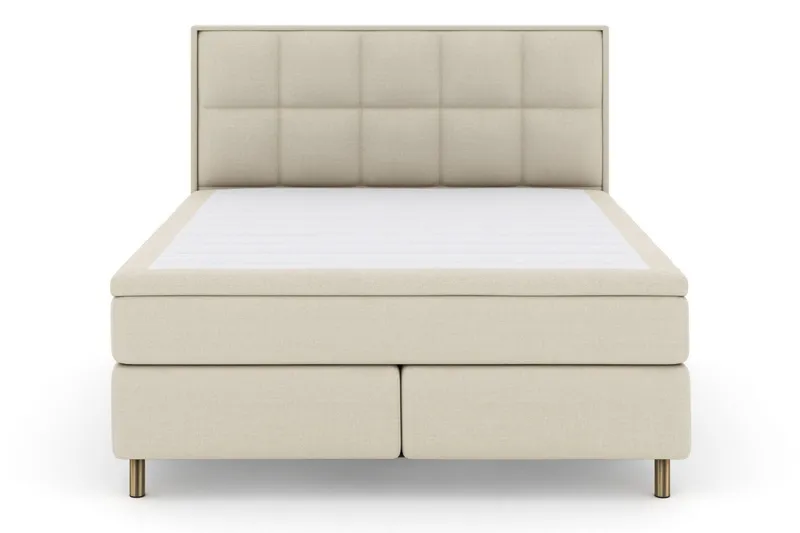 Select No 6 Komplett Sängpaket 180x200 Medium Memory/Pocket - Beige/Koppar (Art.nr 257743) — Beige/Koppar