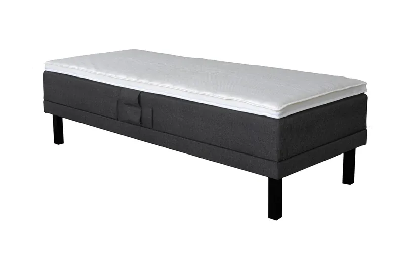 Select Ställbar Säng 90x200 cm - Mörkgrå — Mörkgrå
