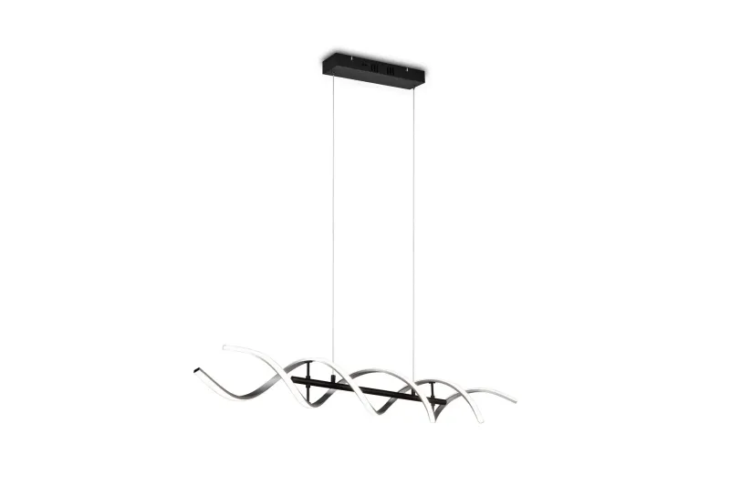 Sequence LED Taklampa borstad aluminium/ mattsvart - Borstad aluminium/Matt svart — Trio Lighting