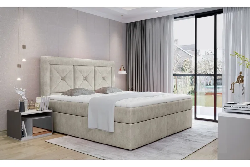 Sidria Sängpaket 140x200 cm - Beige — Beige