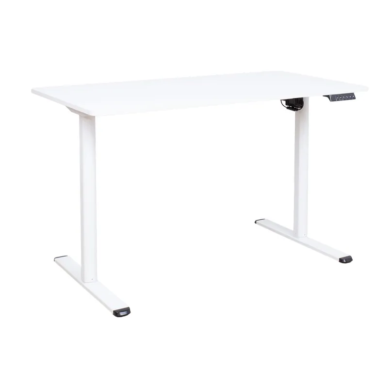 Skrivbord Ergo Light med 1 motor 120x60x72,5-117,5 cm - Vit — Vit