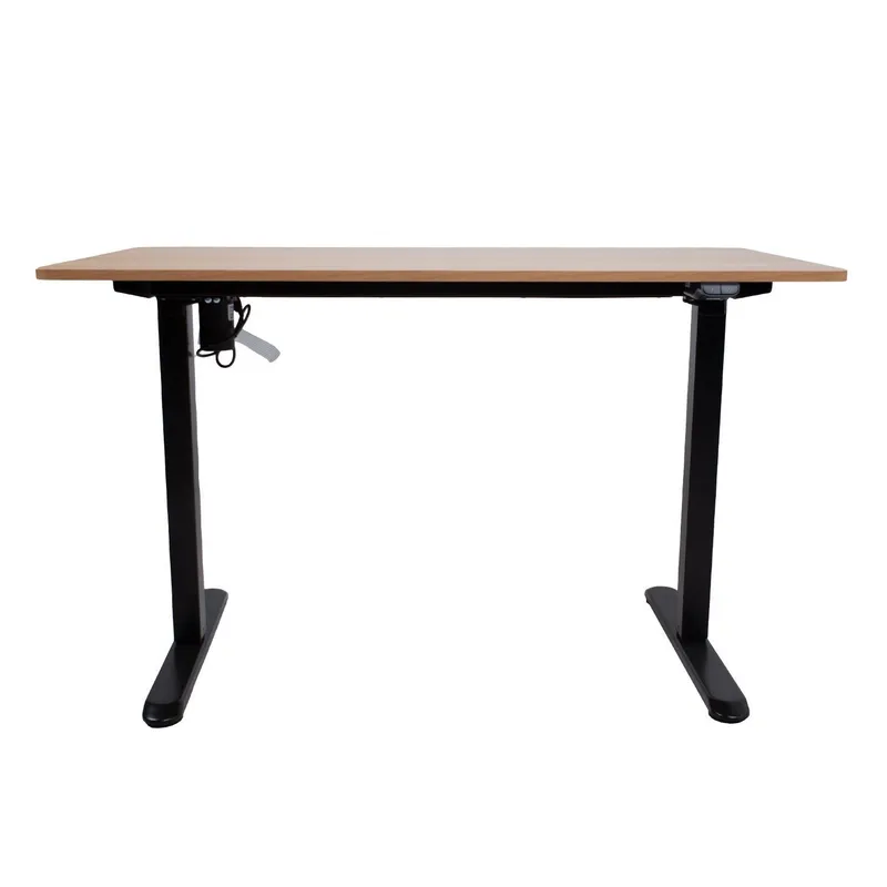 Skrivbord Ergo Light med 1 motor 120x60x73–118 cm - ek/svart — ek/svart