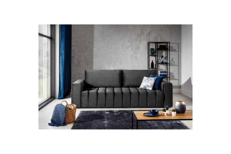 Soffa Eltap Lazaro 247x97x92 cm - Monolith 97, Mörkgrå — Monolith 97, Mörkgrå