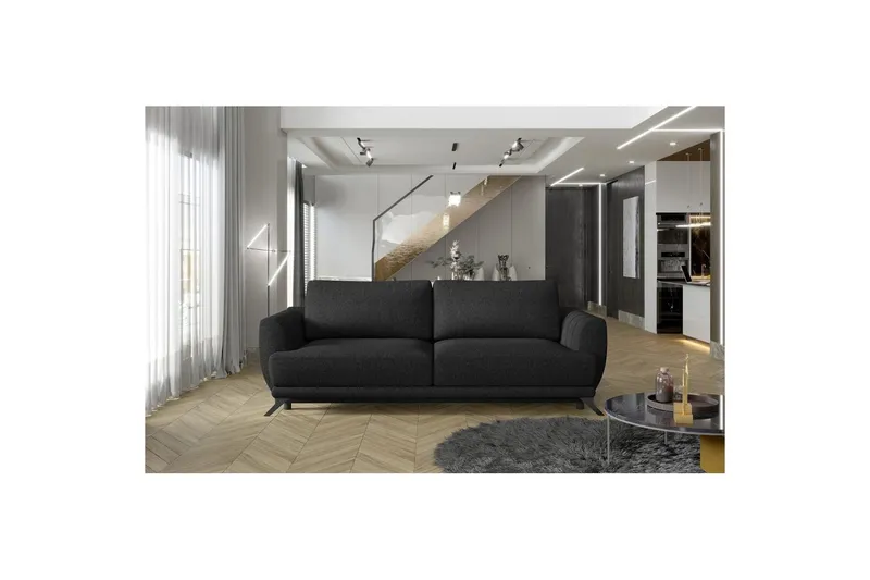 Soffa Eltap Megis 242x95x90 cm - Inari 100, Svart — Inari 100, Svart