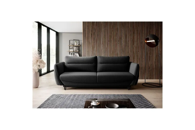 Soffa Eltap Silva 236x95x90 cm - Flores 10, svart — Flores 10, svart