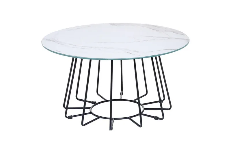 Soffbord Bernie Vit/Svart - Vit/Svart — Vit/Svart