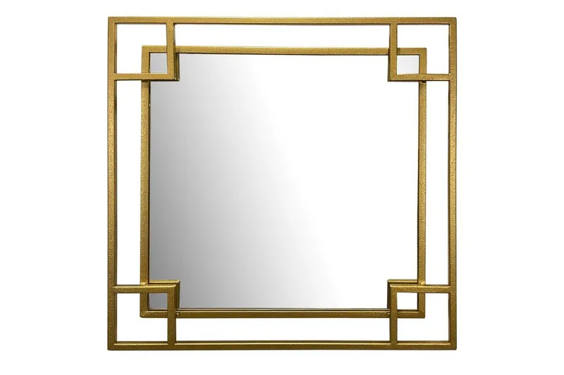 Spegel Wohnling Fyrkantig Geometrisk 60 cm Metallram Modern — Wohnling