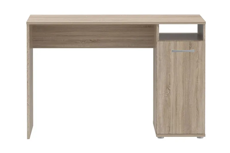 Steppello Skrivbord 110 cm med Förvaring Skåp + Hylla - Brun — Brun