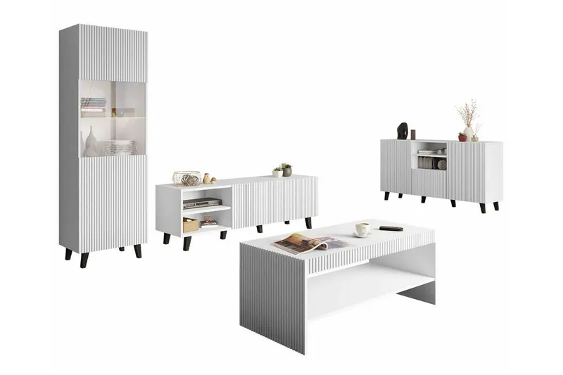 Strontian Möbelset För Vardagsrum Scandinavian Choice White (Art.nr 3025019) — Scandinavian Choice