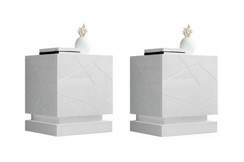 Strontian Sängbord 46 cm Scandinavian Choice White (Art.nr 3023869) — Scandinavian Choice