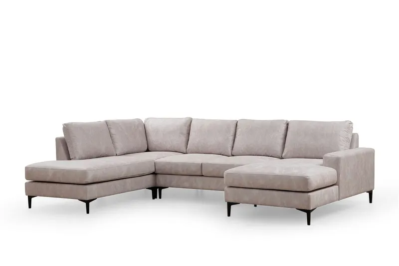 Svanabyn Soffa m. Divan och Schäslong 4-sits - Beige (Art.nr 1794062) — Beige