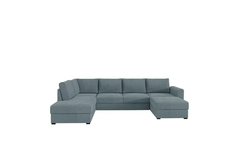 Taberk Bäddsoffa med Divan och Schäslong 4-sits - Grå (Art.nr 3116242) — Grå