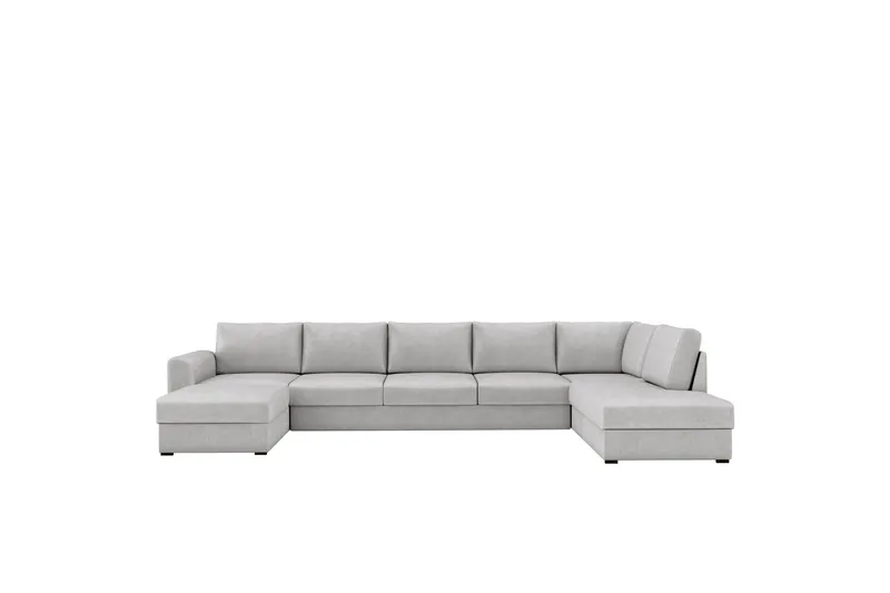 Taberk Bäddsoffa med Divan och Schäslong 5-sits - Grå (Art.nr 3116252) — Grå
