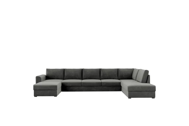 Taberk Soffa med Divan och Schäslong 5-sits - Grå (Art.nr 3069250) — Grå