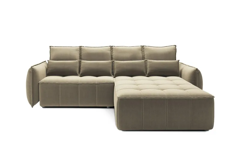 Takara Bäddsoffa med Divan 3-sits - Ljusbrun (Art.nr 3072864) — Ljusbrun