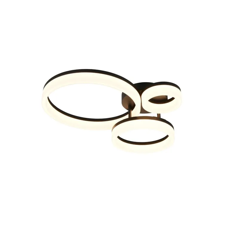 Taklampa TRIO Scope - 3 lampor, Mattsvart — Trio Lighting