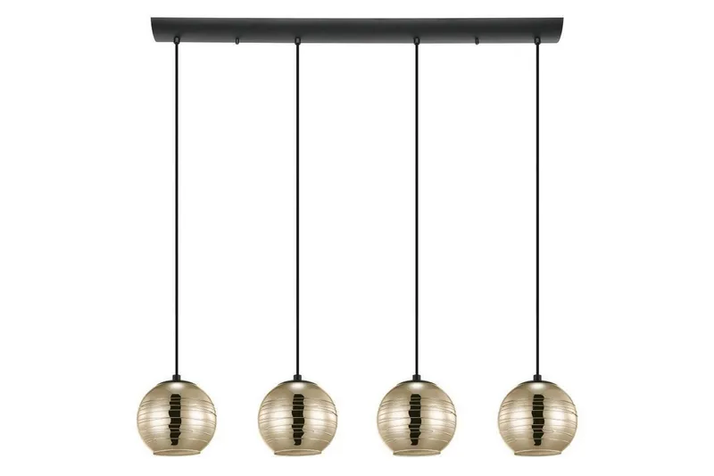 Takpendel Eglo Lemorieta Svart/Guld med 4 Lampor