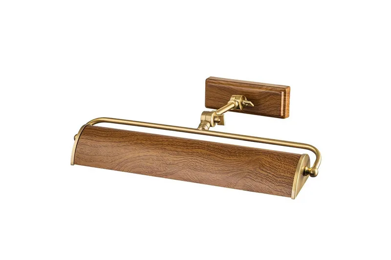 Tavelbelysning Elstead Lighting Winchfield 445x127x318 mm, Åldrad mässing & Ek effekt - 445x127x318 mm, Åldrad mässing & Ek effekt — 445x127x318 mm, Åldrad mässing & Ek effekt