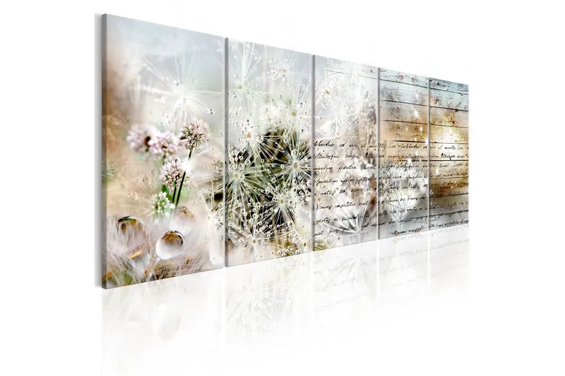 Tavla Abstract Dandelions 200x80 - Artgeist sp. z o. o. — Artgeist sp. z o. o.